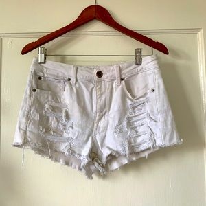 White American eagle denim shorts lightly worn size 8